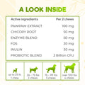 Probiotic Chews for Dogs, Gut Health Support, Digestive, 150 Count, Chicken
