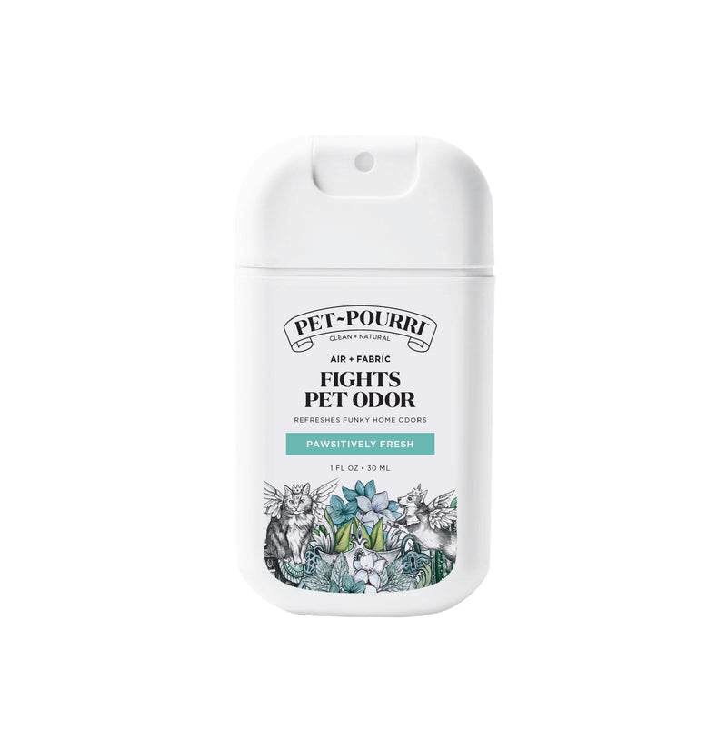 Poo-Pourri Pawsitively Fresh Pocket Deodorizer Spray – Dog & Cat Odor Remover – Plant Based Ingredients – Vet Recommended – Great for Air, Carpet, Fabric, Litter Box, Urine & Strong Pet Odors