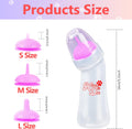 Xuanda Pet Feeding Bottle,3 Pack Wide Mouth Angled Nursing Bottle, 3 Sizes Nipples with Ventilation Valve Resistant Tearing Perfect for Puppies, Kittens, Small Wildlife(Pink)