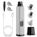 YGGDRA Dog Nail Grinder Upgraded - Professional 2-Speed Super Quiet and Low Vibration Electric Pet Nail Grinder with LED Lights - Painless Paws Grooming & Smoothing for Small to Large Dogs