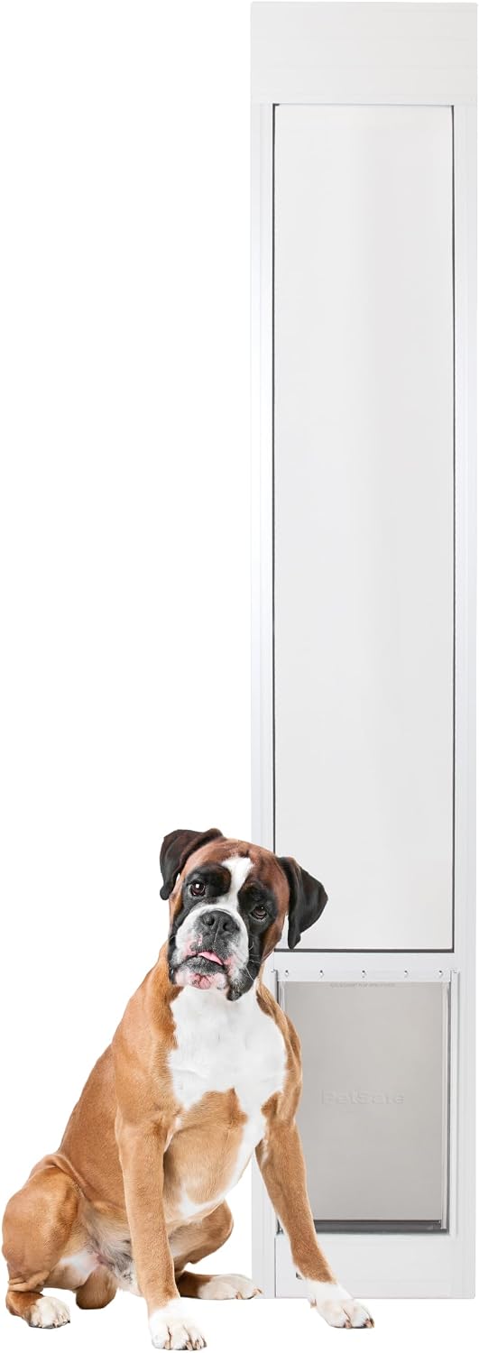 PetSafe 1-Piece Sliding Glass Pet Door for Dogs and Cats - Adjustable Height up to 80 11/16
