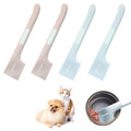 Zorfeter 4 Pack Pet Food Spoon, Silicone Mixing Spoons Canned Scoop, Mini Spatula Food Can Spoon for Feeding Can Wet Food Storage Dog/Cat(Pink+Grey)