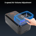 hygger Aquarium Air Pump, Rechargeable Portable Oxygen Pump with Single/Dual Outlets, Ultra Quiet Battery Powered Air Bu