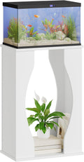 HOOBRO 10-Gallon Aquarium Stand, 2-Tier Fish Tank Stand, Modern White