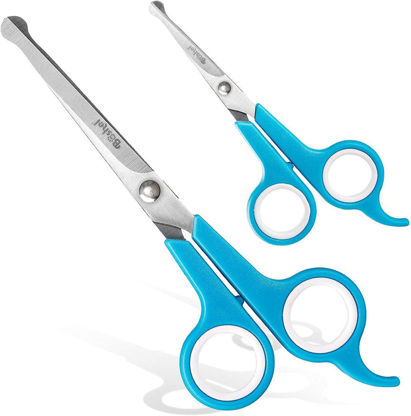 Boshel Razor-Sharp Stainless Steel Dog Grooming Scissors for Grooming Professionals at Home with Rounded Safety Tips