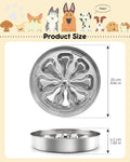 Oiwliur Slow Feeder Dog Bowls – Stainless Steel Non-Slip Metal Bowl for Slow Feeding, 5 Cups Large Capacity, Double-Sided Design for Dry, Wet, or Raw Food, Ideal for Small, Medium, Large Dogs
