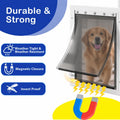 2 Pack Large Dog Door Replacement Flaps with Metal Bracket, Screws and Washers, Compatible with Petsafe Freedom Doggie Doors, PAC11-11039 10 1/8" X 16 7/8" -with Screws(Smoky Translucent)