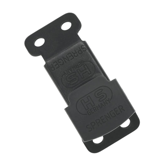 Sprenger Herm Black Stainless Steel ClicLock Buckle Quick Release Fastener for Dog Training Prong Collar for Small Medium Large Dogs Made in Germany (3.0/3.2mm, Black Jacket)