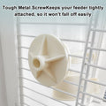 Automatic Bird Water Dispenser, Suspended ABS Parrot Cage Water Feeder Drinker, No Drip Bird Cage Water Bowl for Parakee