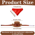 Bearded Dragon Costume - Adjustable Bearded Dragon Cowboy Hat and Red Bandana Scarf Lizard Outfits Halloween Costume Pho
