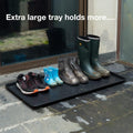 Boot Tray Black, 40x20 in - Waterproof Shoe Mat, Recycled Material