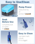 Pawfly Aquarium Air Stone 1 Inch Cylinder, Fish Tank Air Bubble Diffuser Airstone for Nano Air Pumps Small Buckets and F