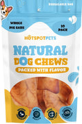 hotspot pets Pig Ears for Dogs (10 Pack), All-Natural Whole Dog Chews Pigs Ears, Single Ingredient & Highly Digestible | Rawhide Alternative for Small & Large Dogs