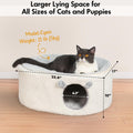 Zoratoo Enclosed Cat House for Indoor Cats, Pet Cave with Washable Cover
