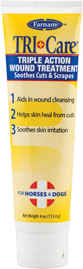 Farnam Triple Action Wound Treatment | for Horses, Ponies and Dogs | 4 oz