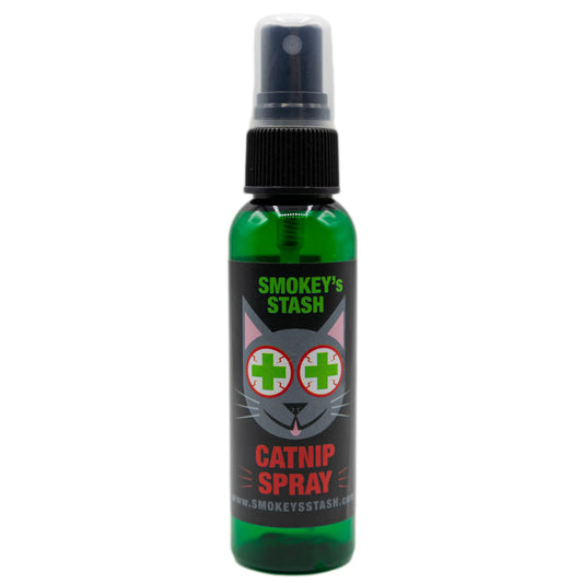 Smokey's Stash Catnip Spray for Cats – Premium Catnip Oil Spray, Maximum Potency Cat Attractant for Toys, Scratchers & Training – Safe for Kittens & Adult Cats (2 oz) Made in USA