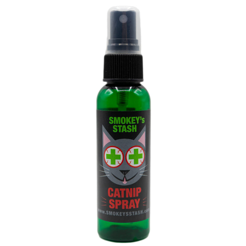 Smokey's Stash Catnip Spray for Cats – Premium Catnip Oil Spray, Maximum Potency Cat Attractant for Toys, Scratchers & Training – Safe for Kittens & Adult Cats (2 oz) Made in USA