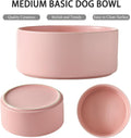 6'' Ceramic Dog Bowl - 30Oz Classic Dogs Food & Water Bowl for Small and Medium Breed Dogs, Heavy Duty Non-Slip Dog Dish