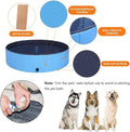 PJZP Dog Pool Foldable pet Pool Dog Swimming Pool Portable Suitable for Indoor and Outdoor use (32x8in)