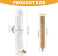 9.4 Fl Oz Bird Water Dispenser, No Mess Spring Valve Water Bottle with Parrot Bite Perch, Flexible Installation, for Sma