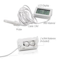 Digital Probe Thermometer Hygrometer for Reptiles - 2-in-1 Terrarium Monitor with Instant Reading, Mini Design for Turtl