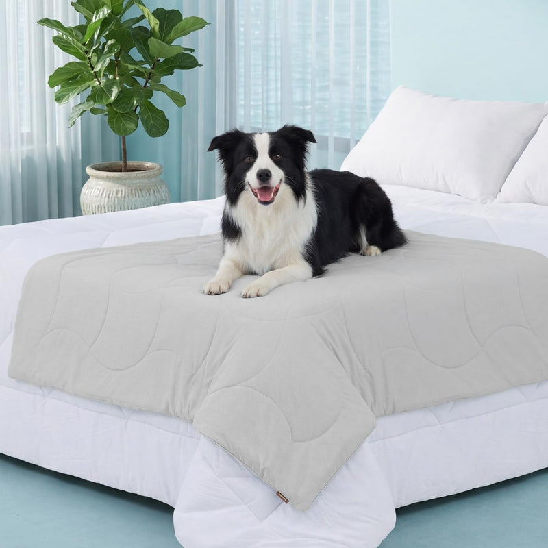 ZOMISIA Premium Cooling Blanket for Large Dogs - Q-MAX>0.5 Breathable Washable Dog Cooling Mat, Travel Soft Pet Summer E