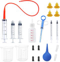 Kitten Bottle Feeding Kit, Newborn Nursing Bottle with Silicone Nipples, 10 FR Feeding Tube, Pet Pill Shooter, Aspirator