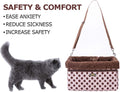 Dog Car Seats for Small Dogs, Upgrade Dog Booster Seat with Metal Frame Construction with Double-Layer Oxford, Perfect f
