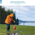 RC Pets Packable Rain Poncho | Lightweight Waterproof Dog Raincoat | Portable & Adjustable Fit | Size XL, Raining Cats and Dogs