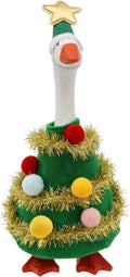 7 Inch Desk Goose Outfits, Mini Christmas Tree Costume for Desktop Statues Table Decor