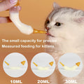LogFaadCoi Glass Banana-Shaped Pet Feeding Bottle | Adjustable Flow Nipples 1-2-3 Holes + Press Valve | Includes 3 Nipples & Cleaning Brush | Leak-Proof, Easy-to-Grip Kit for Kittens & Puppies