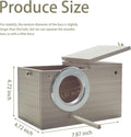 Parakeet Nesting Box Transparent Bird Nest Breeding Box with Perch