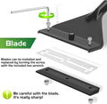 24.5’’ Professional Algae Scraper, Aquarium Blade Cleaner with 10 Pcs Replaceable Blades Stubborn Algae, Suitable for Wa