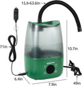 REPTIZOO Reptile Humidifier Fogger, 4L Large Reptile Fogger with Humidity Control, Terrarium Humidifiers with Extended T