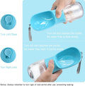 Cibaabo Dog Water Bottle with Food Container, Travel Puppy Water Bowl, Portable Pet Dispenser, Dog Gift Stuff Accessories Items, Puppy Essentials Necessities for Yorkie Cat Walking and Hiking