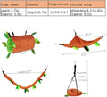 Hamiledyi 5PCS Hamster Hammock Sugar Glider Hammock Set Sugar Glider Cage Accessories Toys Small Animals Hanging Bed Hid