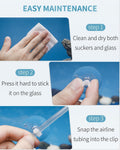 Pawfly Aquarium Suction Cup Clips for Standard 3/16" ID Airline Tubing Clear Air Hose Holder Clamp Accessories for Fish 