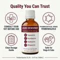 Cat & Dog Liquid Dewormer, Fenbendazole 22.2%, Broad Spectrum, 3.4 fl oz