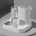 NASTELLA Automatic Cat Feeder and Water Dispenser Set, 2-in-1 Gravity Food Bowl Station for Small Medium Cats Dogs Puppy Kitten Rabbits, Auto Feeding Supplies