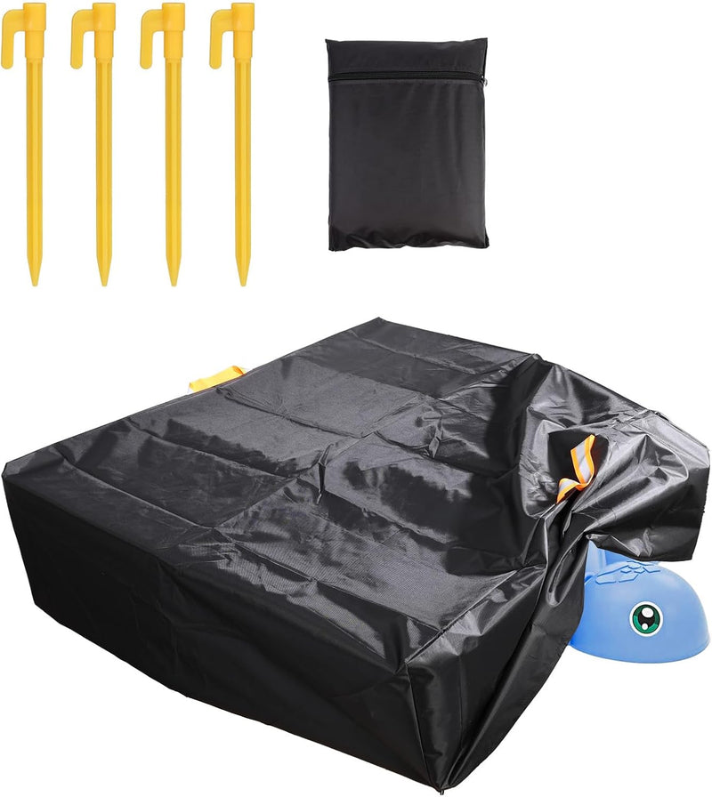 Waterproof Cover for Little Tikes Turtle Sandbox, 420D Oxford Sand Pit Cloth Turtle Sand Box Cover Windproof Outdoor San