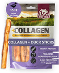 Wild Eats Real Duck Collagen Retriever Bully Sticks for Dogs, 15 Count Pack