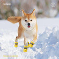Dog Shoes for Winter Dogs Boots & Paw Protector Warm Pet Booties for Puppy with Reflective Strip Dog Snow Boots for Smal