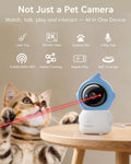 ZUMIMALL Pet Camera Indoor, 5G/2.4G WiFi Camera for Dog/Cat with Play Toy, 2K Pet Security Cameras with Phone App, 2-Way Talk, Auto Tracking, Pet/PIR/AI Detection, Privacy Protect, Alexa/ONVIF/Cloud