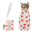 Supet Cat Grooming Wrap for Cutting Nails, 2026 Self-Adherent Cat Wrap, Anti-Escape Calming Cat Swaddle Wrap for Medicine, Nail Clipping, Teeth Brushing, Ear Cleaning