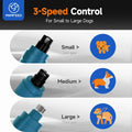PAPIFEED Dog Nail Grinder with LED Light, Ultra Quiet 3-Speed Electric Nail File for Small Medium Large Dogs & Cats, Rechargeable Pet Nail Grinder with Trimmer (Blue)