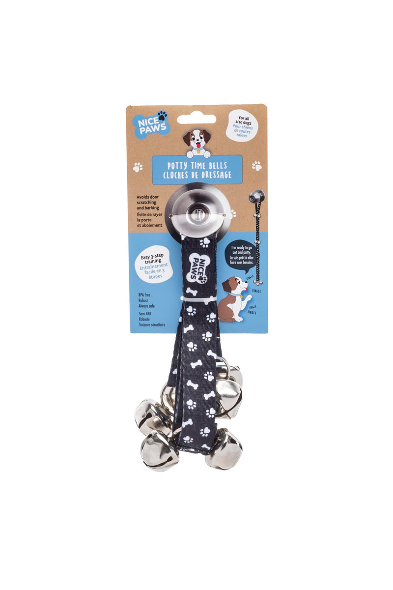 NICE PAWS Dog Door Bell - 7 Extra Loud Dog Door Bells for Potty Training - Durable, Chew-Resistant Potty Dog Bells for Dogs Adjustable Length, Puppy-Friendly for Easy Communication