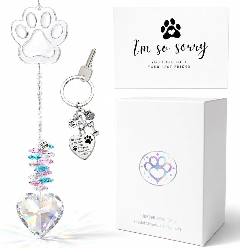 Dog Memorial Gifts for Loss of Dog Sympathy Gift Pet Loss Gifts, Suncatcher