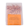 Fydun 250Pcs Copper Horseshoe Nails, Plated Rustproof Equestrian High Tensile Hufngel für Pferde Riding Equipment Pet Su