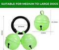 Bells for Dog Collar, Glow Bell for Medium to Large Dogs, Easy Clip Clasp, Extra Loud Pet Tracker & Save Wildlife, Durab