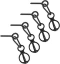 Horse Tie Ring, 4 Sets Blocker Tie Ring for Horse Tack and Supplies, Black